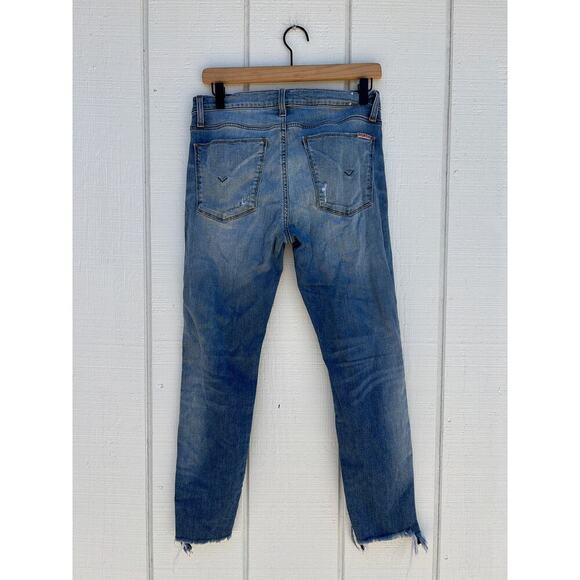 HUDSON Denim Women's Jeans, Raw Hem, Distressed Knees, Size 29 - Picture 2 of 6